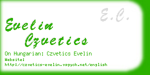 evelin czvetics business card